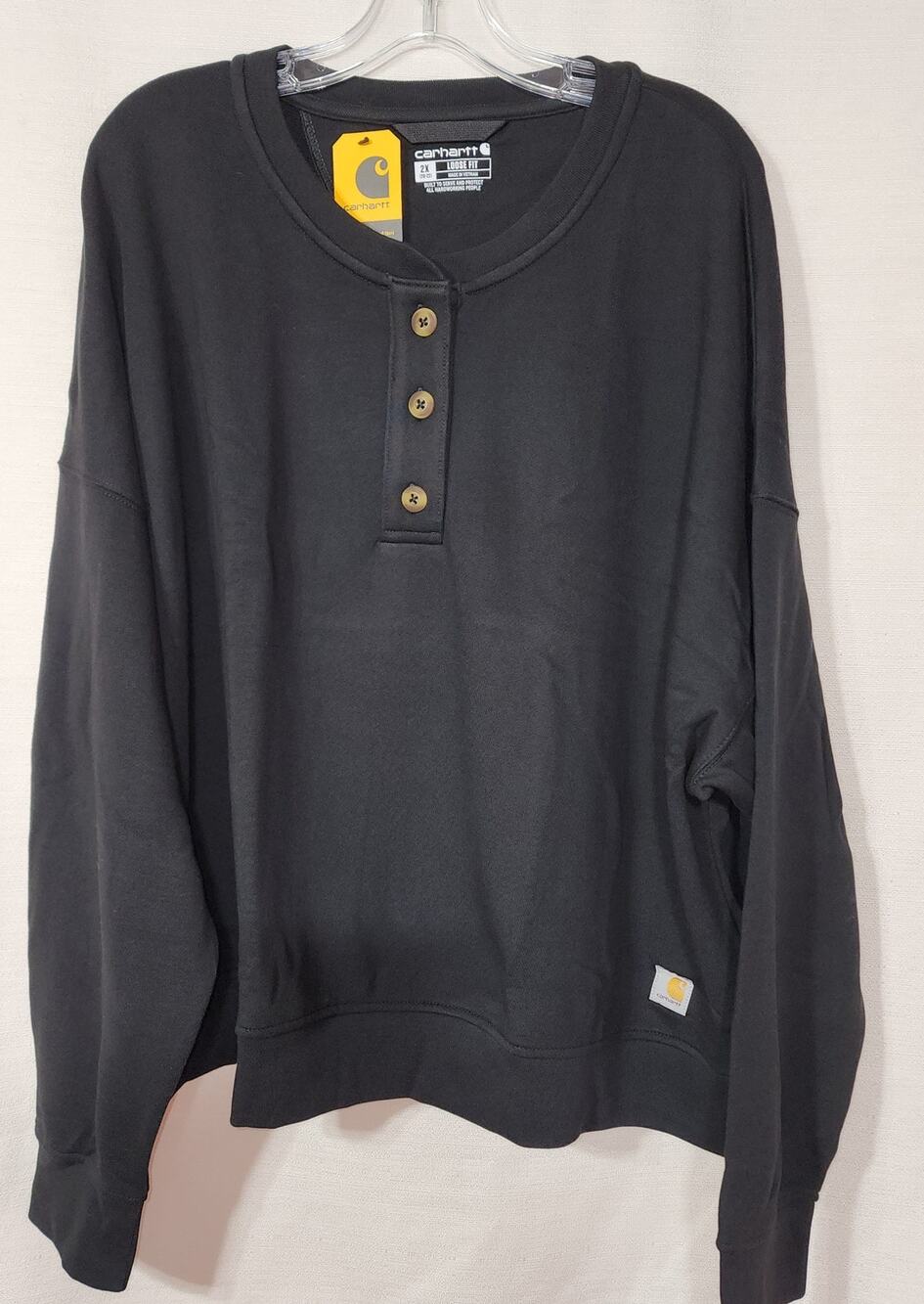 Carhartt Loose fit midweight terry henley sweatshirt 2X women